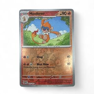Pokemon Twilight Masquerade 032/167 Monferno Reverse Holo